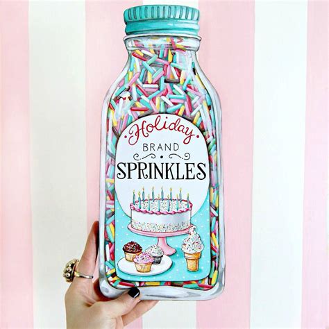 Everyday Is A Holiday — Jumbo Bottle Of Sprinkles Plaque