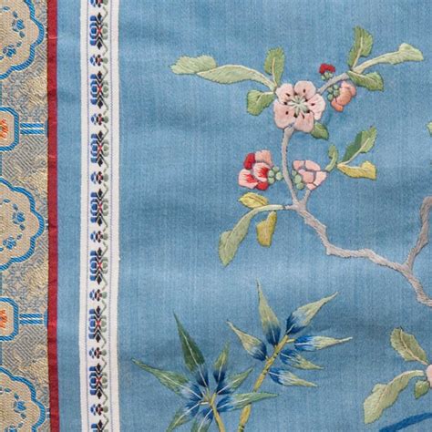 Antique Chinese Silk Embroidery 017945 Rug Warehouse Outlet
