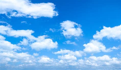Blue Sky And White Clouds Beautiful Nature Background Summer Vibes