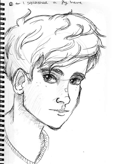 Boy Sketch By Pinrescent On Deviantart
