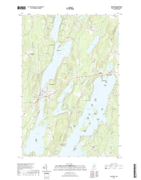 Mytopo Winthrop Maine Usgs Quad Topo Map
