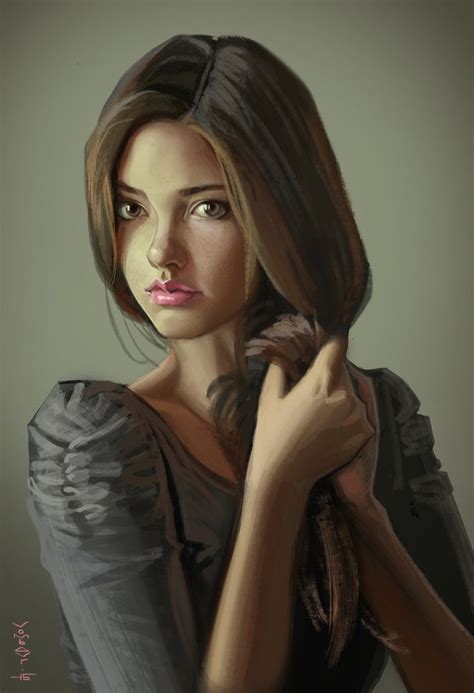 Prtrt18 By Vombavr On Deviantart Digital Art Girl Portrait Fantasy