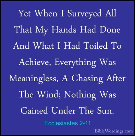 Ecclesiastes 2 Holy Bible English