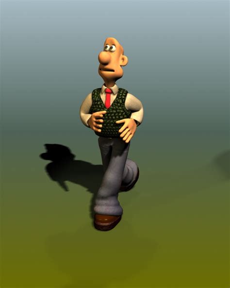 Rigged Cartoon Man Character 3d Model 3ds Max Files Free