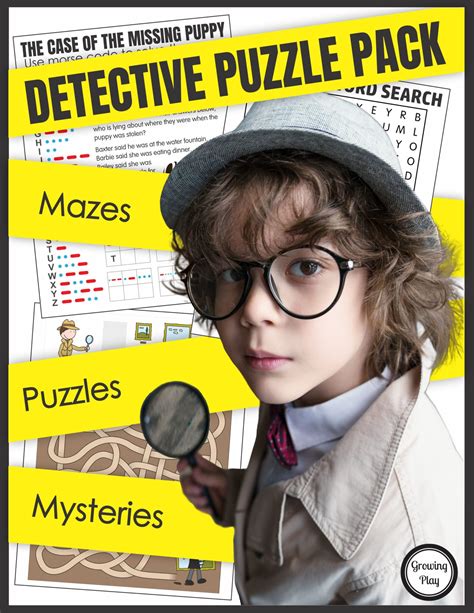 Detective Games For Kids Growing Play