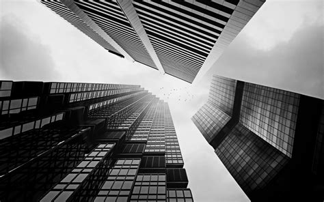 Wallpaper City Cityscape Architecture Building Reflection Sky