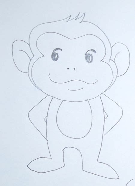 Monkey Drawing How To Draw A Monkey Pencil Drawings Monkey
