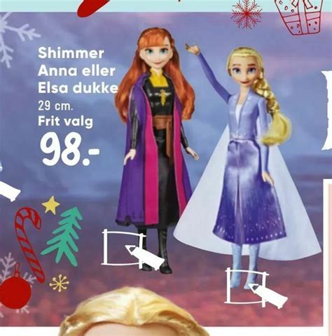 Shimmer Anna Eller Elsa Dukke Tilbud Hos Bilka
