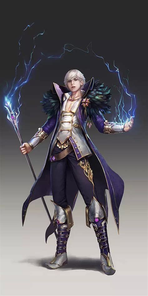 Male Wizard Sorcerer Cleric Character Design Male Fantasy Characters