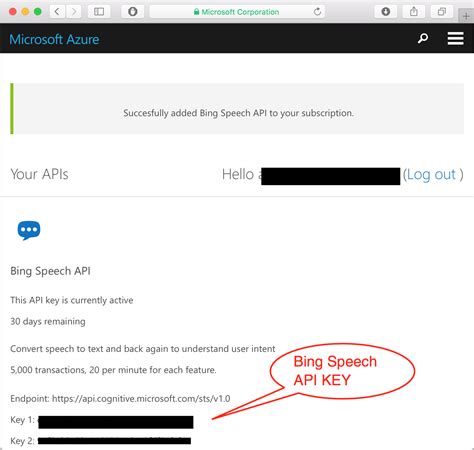 Connecting To The Microsoft Bing Speech Api Intelligent Iot Projects