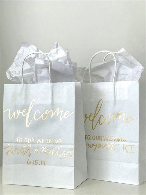 Custom Wedding Guest Bags Custom Guest T Bags Swag Bag To Welcome