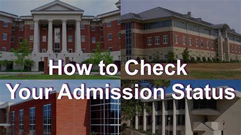 How To Check Your Admission Status Youtube