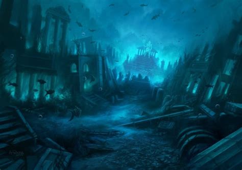 Underwater Ruins Beneath The Sea Treasures In 2019 Underwater City