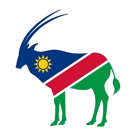 Flag Oryx Of Namibia By Fourretout Redbubble