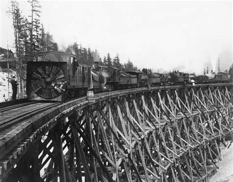 Railroad Rotary Snow Plow Photograph By Underwood Archives