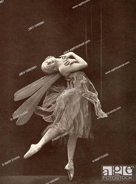 Anna Pavlova 1881 1931 Russian Ballet Dancer In The Role Of A