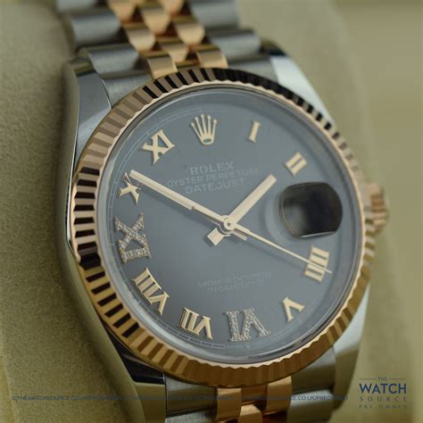 Pre Owned Rolex Datejust 36mm Stainless Steel And Rose Gold 126231