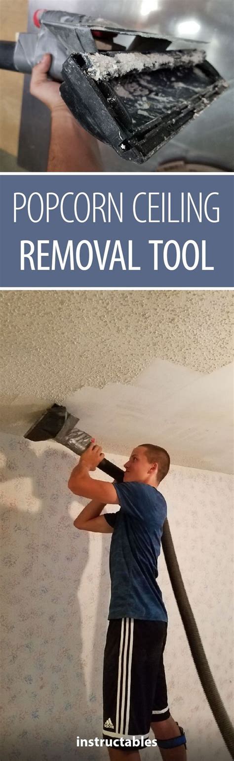 We go through the ceiling and try to find all loose sheetrock and bad tape seams. Popcorn Ceiling Removal Tool | Popcorn ceiling, Removing ...