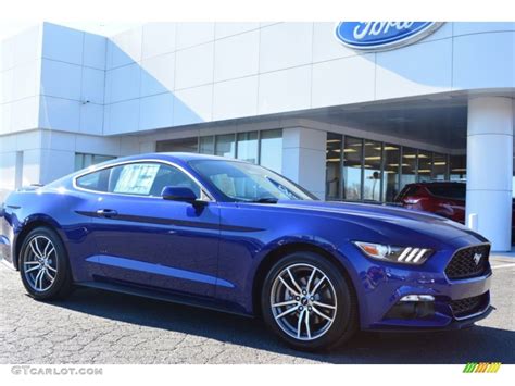 2015 Deep Impact Blue Metallic Ford Mustang Ecoboost Premium Coupe