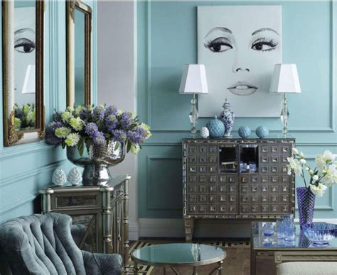 Pastel Blue Living Room Interiors By Color