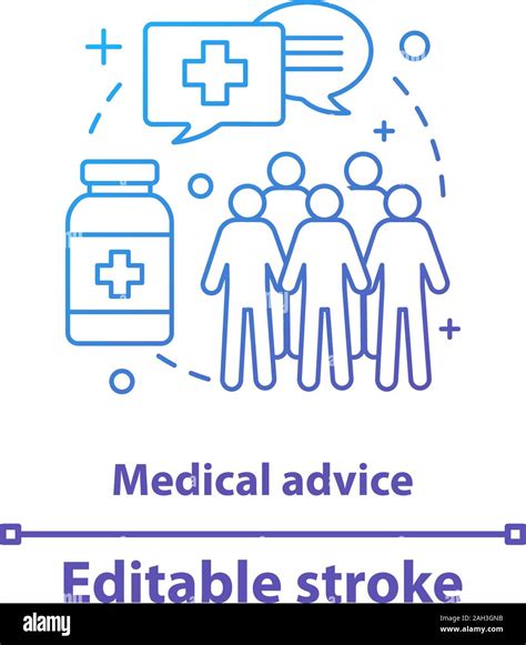 Medical Advice Concept Icon Public Health Idea Thin Line Illustration