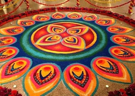 50 Latest Beautiful Diwali Special Rangoli Collection Live Enhanced