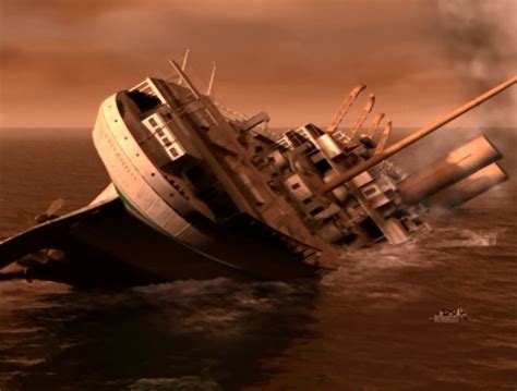 Britannic Sinking Photo