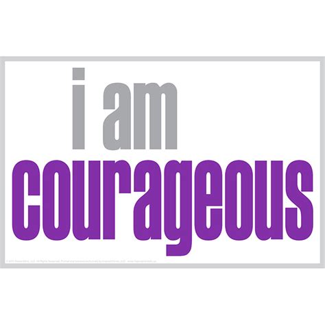 I Am Courageous Poster Ism0016p Inspired Minds