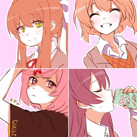 The Dokis Showing Off Their Wholesomeness Ddlc Literature Club