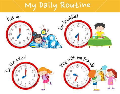 daily routine clipart pictures   cliparts  images