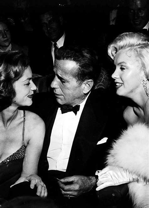 Lauren Bacall Humphrey Bogart And Marilyn Monroe At The Premiere Of “how To Marry A Millionaire