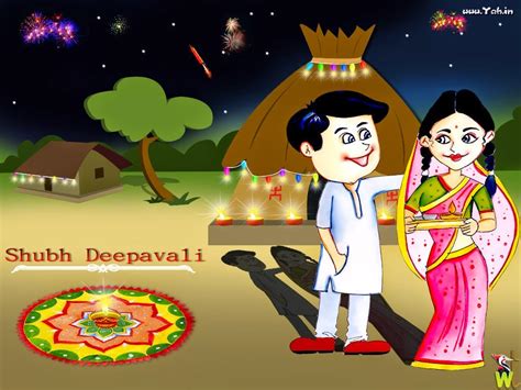 Happy Diwali Cartoon Wallpaper Premium Free To Download Happy Diwali