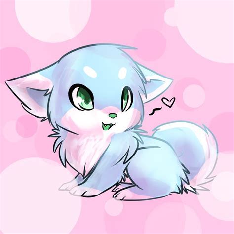 Happy Wolf Cute Animal Drawings Kawaii Anime Puppy Cute Wolf Drawings