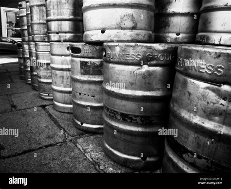 Kegs Of Guinness Beer Outside A Pub In Dublin Ireland Stock Photo Alamy