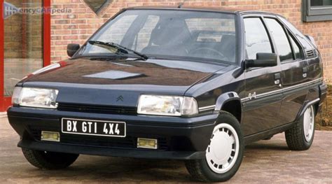 Citroën Bx 19 Gti 4x4 Ficha Técnicas 1990 1992 Rendimiento