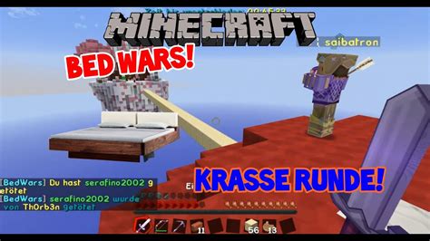 Bed Wars 3 Krasse Runde Lets Play Minecraft Bed Wars Deutsch