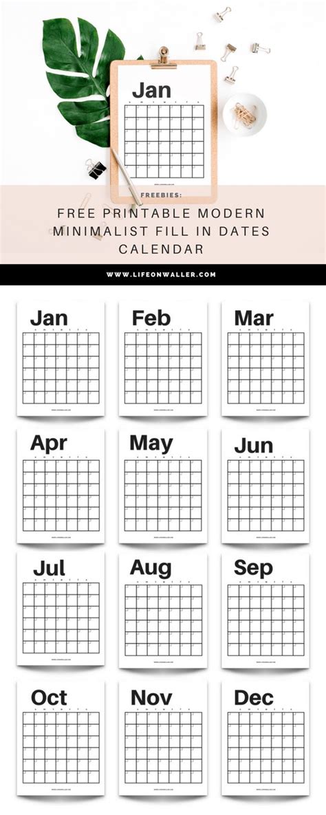 Free Printable Fill In Calendar Calendar Templates