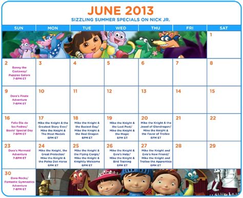 Celebrate Summer With Nick Jr Tv Premieres Full Schedule At