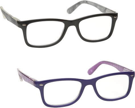 The Reading Glasses Company Grey And Purple Readers Value 2 Pack Mens Womens Spring
