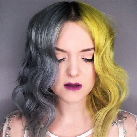 Le Split Hair La Tendance De Cheveux Bicolore à Tester