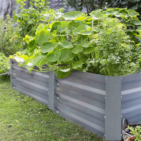 Galvanized Metal Raised Garden Bed Zinc 37 Unconventional But Totally