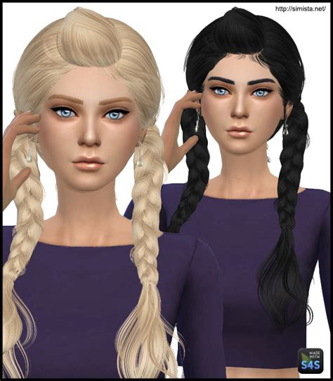 Simista May 03f Hairstyle Retextured Sims 4 Hairs