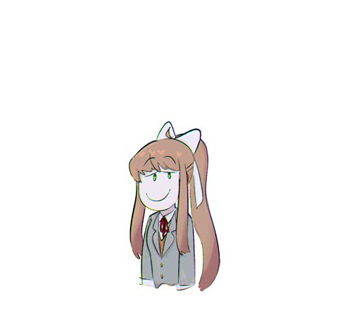 Just Monika  By Godbear999 On Deviantart