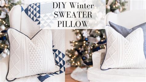 How To Make A Pillow From A Sweater Youtube