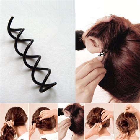 10pcs Black Spiral Spin Screw Bobby Pin Hair Clips Lady Twist Barrette Accessories Shop The Nation