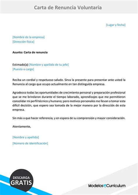 Modelo De Carta De Renuncia Peru 2020 Word Samuel Cooke Ejemplo De Carta