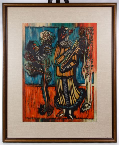 Best gift ideas for chefs. Lot 382: Vytautas Kasiulis (Lithuania, 1918-1995) Lithograph; Undated, pencil signed lower right ...