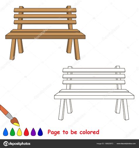 Park Bench Coloring Page