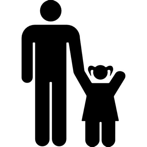 Father With Daughter Icons Free Download