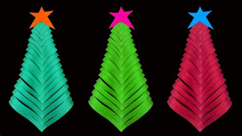 How To Make A Simple And Beautiful Paper Christmas Tree Christmas